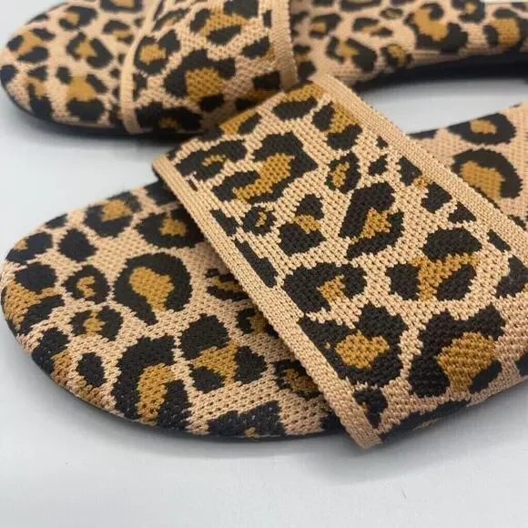 Steven Madden Sandals Womens 10 M Seala Slides Multicolor Cheetah Comfort - Picture 4 of 6